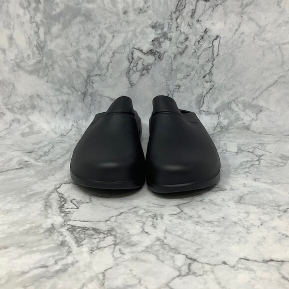 Oofos Mens 5 Womens 7 Black Oocloog Recovery Clog Mule Slip On Comfort H1-1 - Picture 2 of 9